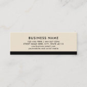 ミニマモダンリストプロフェッショナルニュートラルアポイントメント スキニー名刺 (正面)