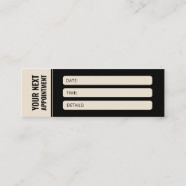 ミニマモダンリストプロフェッショナルニュートラルアポイントメント スキニー名刺