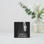 ミニマモダンリストプロフェッショナルフォトスクエア スクエア名刺 (スタンド正面)