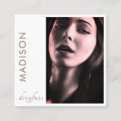 ミニマモダンリストプロフェッショナルフォト名刺 スクエア名刺 (正面)