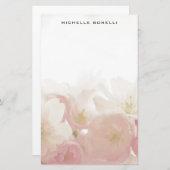 ミニマモダンリストプロフェッショナルフラワーデザイン 便箋 (正面/裏面)