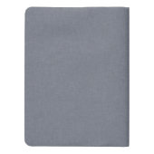 ミニマモダンリストプロフェッショナルブルーリネンアイボリー エクストララージMoleskineノートブック (裏面)