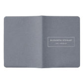 ミニマモダンリストプロフェッショナルブルーリネンアイボリー エクストララージMoleskineノートブック (オープン)