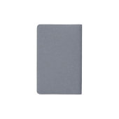 ミニマモダンリストプロフェッショナルブルーリネンアイボリー ポケットMoleskineノートブック (裏面)