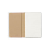 ミニマモダンリストプロフェッショナルブルーリネンアイボリー ポケットMoleskineノートブック (内部)