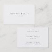 ミニマモダンリストプロフェッショナルプエレガントランラックス 名刺 (正面/裏面)