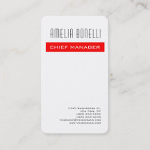 ミニマモダンリストプロフェッショナルプレインレッドホワイト