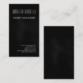 ミニマモダンリストプロフェッショナルプレーングレー 名刺 (正面/裏面)