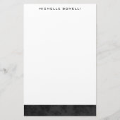 ミニマモダンリストプロフェッショナルプレーンシンプルユニーク 便箋 (正面)