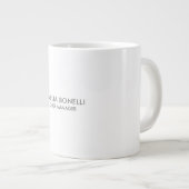 ミニマモダンリストプロフェッショナルプレーンシンプル ジャンボコーヒーマグカップ (正面右)