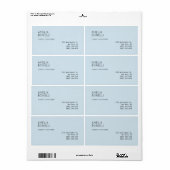 ミニマモダンリストプロフェッショナルプレーンブルー ラベル (フルシート)