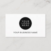 ミニマモダンリストプロフェッショナル会社ロゴ 名刺 (裏面)