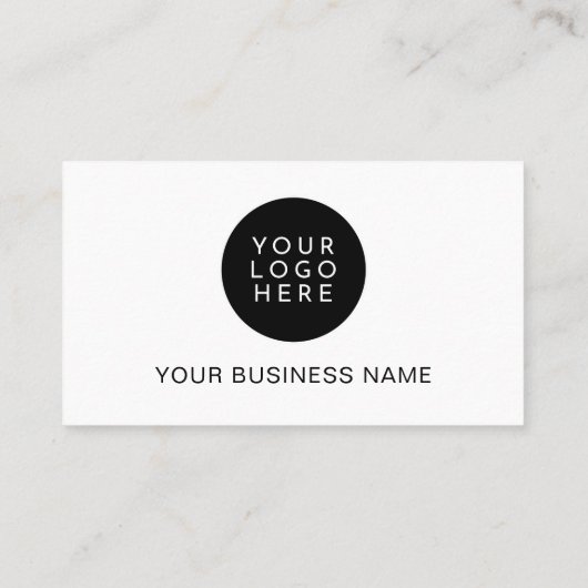 ミニマモダンリストプロフェッショナル会社ロゴ 名刺 (裏面)