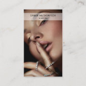 ミニマモダンリストプロフェッショナル写真宝石商 名刺 (正面)