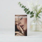 ミニマモダンリストプロフェッショナル写真宝石商 名刺 (スタンド正面)