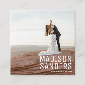 ミニマモダンリストプロフェッショナル写真 スクエア名刺