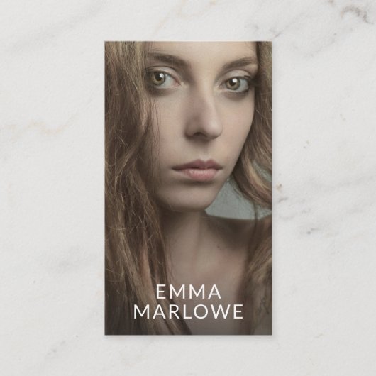 ミニマモダンリストプロフェッショナル写真 名刺 (正面)