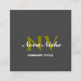 ミニマモダンリストプロフェッショナル名刺 スクエア名刺