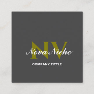 ミニマモダンリストプロフェッショナル名刺 スクエア名刺