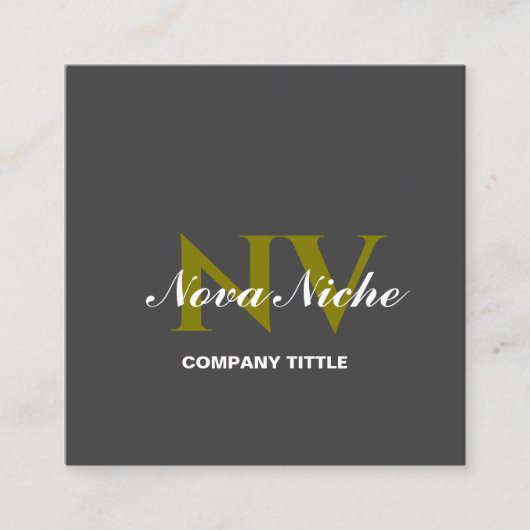 ミニマモダンリストプロフェッショナル名刺 スクエア名刺 (正面)