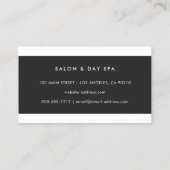 ミニマモダンリストプロフェッショナル白黒 名刺 (裏面)