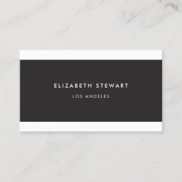 ミニマモダンリストプロフェッショナル白黒 名刺