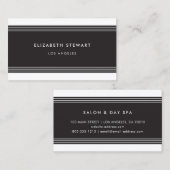 ミニマモダンリストプロフェッショナル白黒 名刺 (正面/裏面)