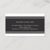 ミニマモダンリストプロフェッショナル白黒 名刺 (裏面)