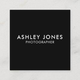 ミニマモダンリストプロフェッショナルQRコード スクエア名刺