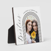 ミニマモダンリストベッティBFFフォトアーチ フォトプラーク (正面)