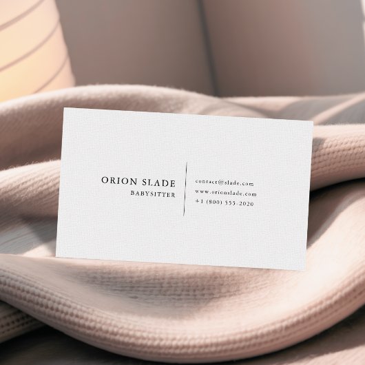 ミニマモダンリストベビーシッターの名刺 名刺
