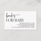 ミニマモダンリストベビー用ベビーシャワーブック エンクロージャーカード (正面)