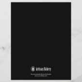 ミニマモダンリストベーカリーチラシ チラシ (裏面)