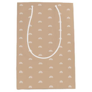 ミニマモダンリストベージュボホレインボー ミディアムペーパーバッグ