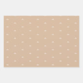 ミニマモダンリストベージュボホレインボー ラッピングペーパーシート (正面)
