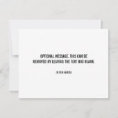 ミニマモダンリストホワイトグラシアスカード 招待状 (裏面)