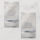 ミニマモダンリストホワイトシンプルプロフェッショナル 名刺 (正面/裏面)