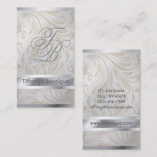 ミニマモダンリストホワイトシンプルプロフェッショナル 名刺 (正面/裏面)