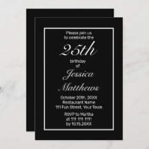 ミニマモダンリストホワイトブラックカスタム誕生日