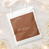 ミニマモダンリストボホテラコッタ結婚ズ フェイバーバッグ (クリップ留めされた状態)