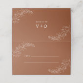 ミニマモダンリストボホテラコッタ結婚ズ プレイスカード (外部開封)