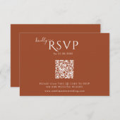ミニマモダンリストボホテラコッタ結婚ズ 出欠カード (正面/裏面)