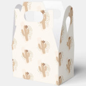 ミニマモダンリストボホ砂漠サボテン赤ちゃんシャワー フェイバーボックス (見開き)