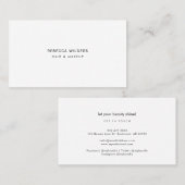 ミニマモダンリストボーティシアンスタジオマネージャー 名刺 (正面/裏面)