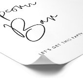 ミニマモダンリストポップコーンバー徴候 ポスター (角)