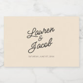 ミニマモダンリストミニマルチャンパーニュ結婚ズミニ リキュールボトルラベル (シングルラベル)