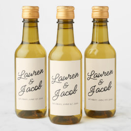 ミニマモダンリストミニマルチャンパーニュ結婚ズミニ ワインラベル