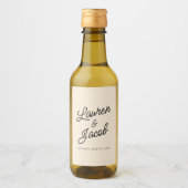 ミニマモダンリストミニマルチャンパーニュ結婚ズミニ ワインラベル (正面)