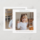 ミニマモダンリストメリーすべて2 Photo Square シーズンカード (正面/裏面)