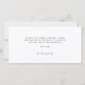 ミニマモダンリストメリーすべて4 Photo Collage シーズンカード (裏面)